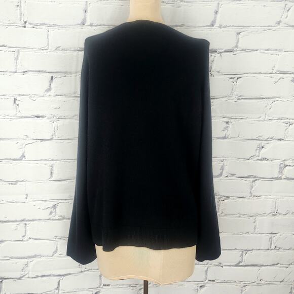 Theory Sweater Womens M 100% Cashmere Luxury warm cozycore corpcore soft - Picture 2 of 6